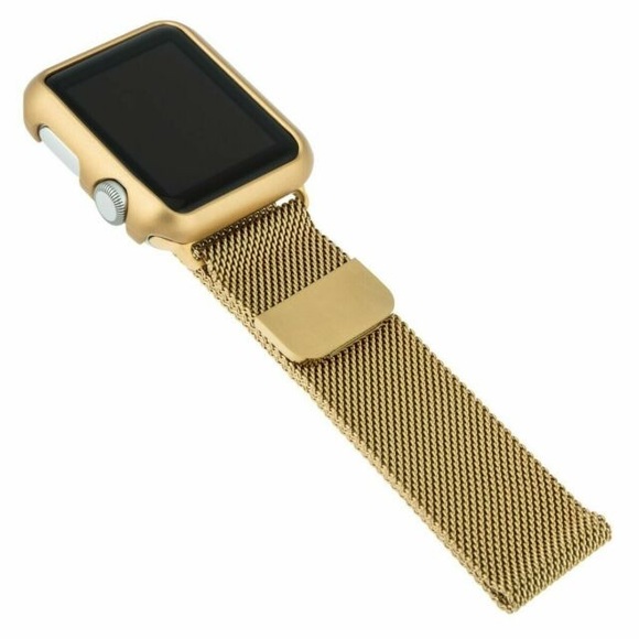 spiderweb Accessories - -Apple Watch Gold Mesh Band-